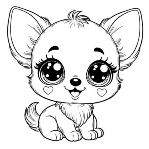 Cute Animal Coloring Pages For Children