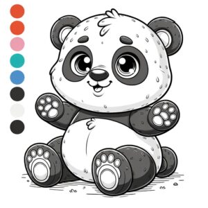 Cute Animal Coloring Pages For Children