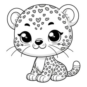 Cute Animal Coloring Pages For Children