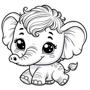 Cute Animal Coloring Pages For Children