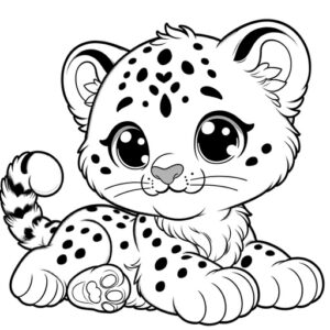 Cute Animal Coloring Pages For Children