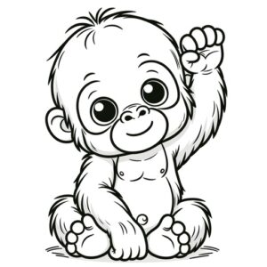 Cute Animal Coloring Pages For Children