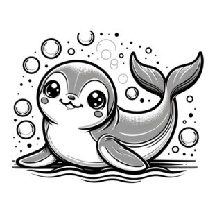 Cute Animal Coloring Pages For Children