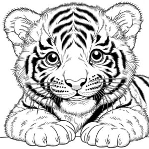 Cute Animal Coloring Pages For Children