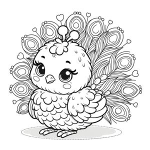 Cute Animal Coloring Pages For Children