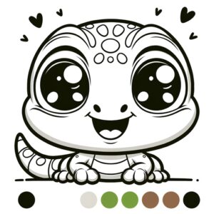 Cute Animal Coloring Pages For Children