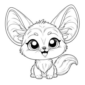 Cute Animal Coloring Pages For Children
