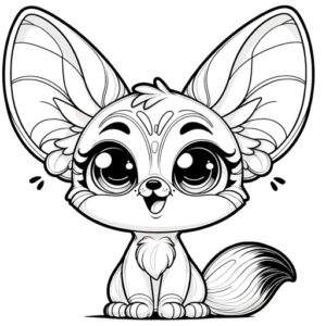 Cute Animal Coloring Pages For Children